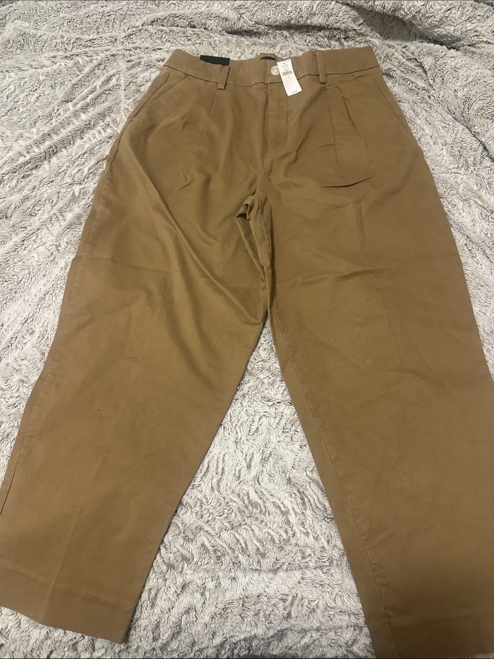 Banana Republic Pleated Trousers in Khaki Brown